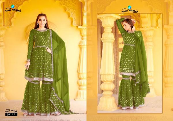 Your Choice Sapphire Festive Wear Georgette Designer Salwar Kameez